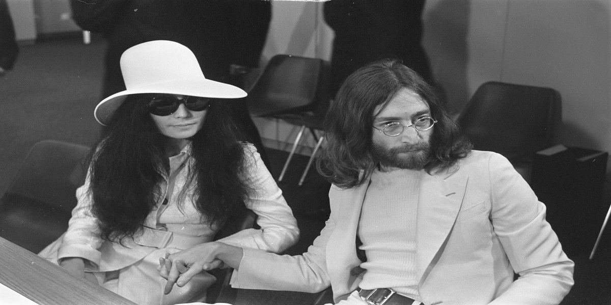 John Lennon, George Harrison, Yoko Ono